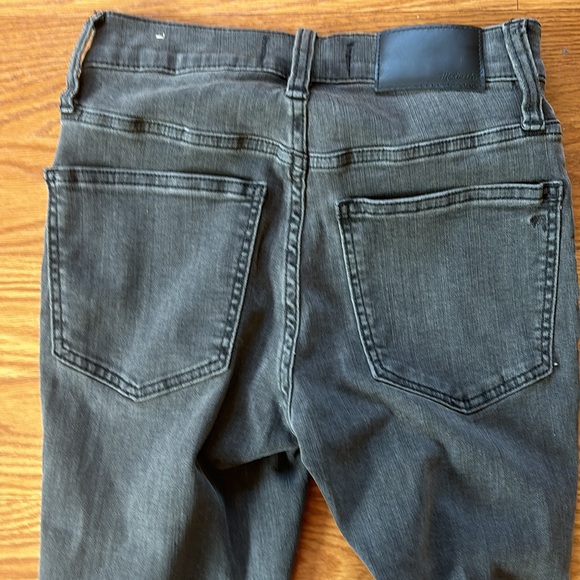 NWT Madewell 9" Petite Mid-Rise Skinny Jeans in Black Sea Size 23 Petite - Picture 7 of 8